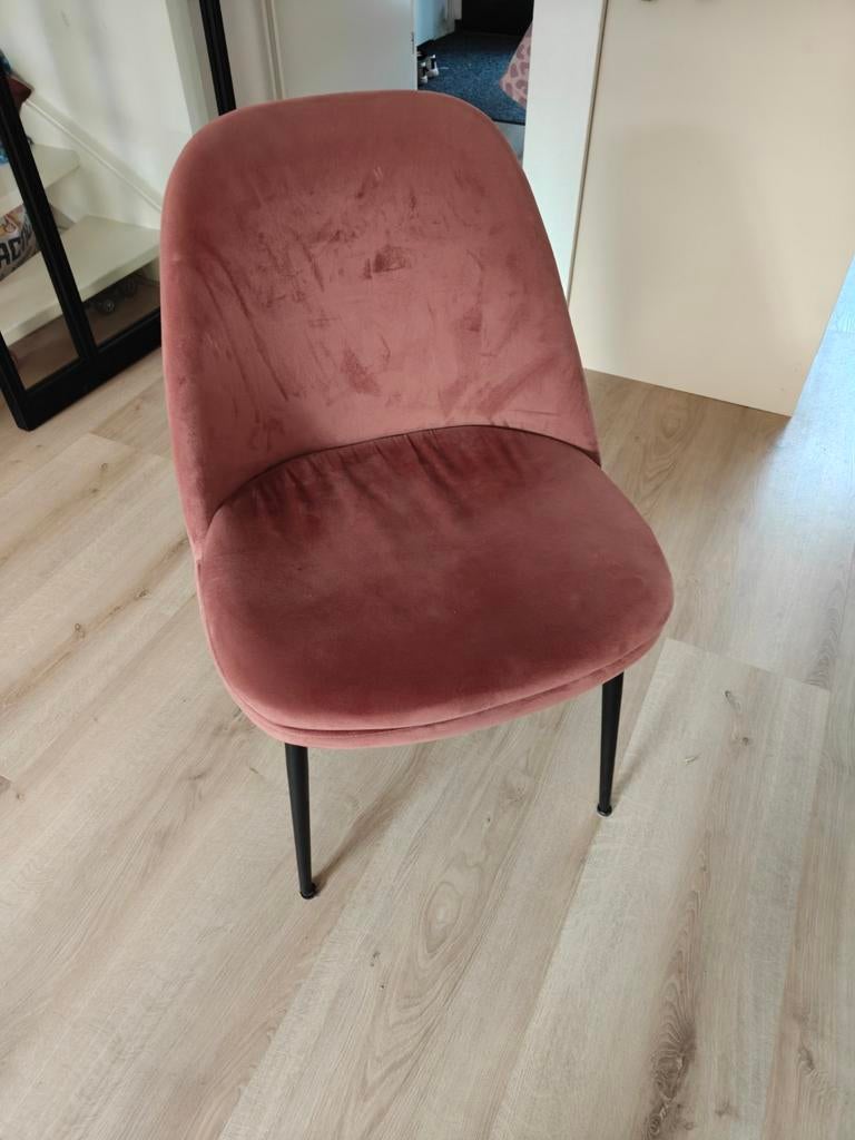 Oud roze stoelen, Huis en Inrichting, Stoelen, Ophalen, Overige kleuren, Stof