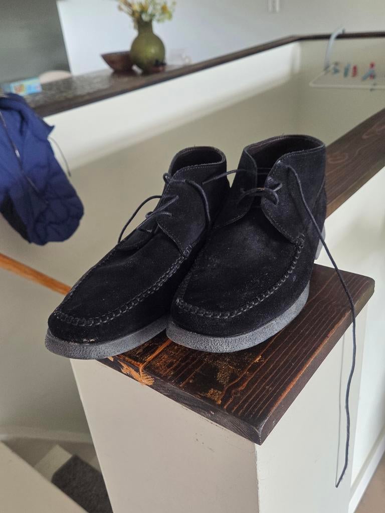 Z.g.a.n heren schoenen suède maat 44, Ophalen, Daniel Kenneth, Zwart, Zo goed als nieuw