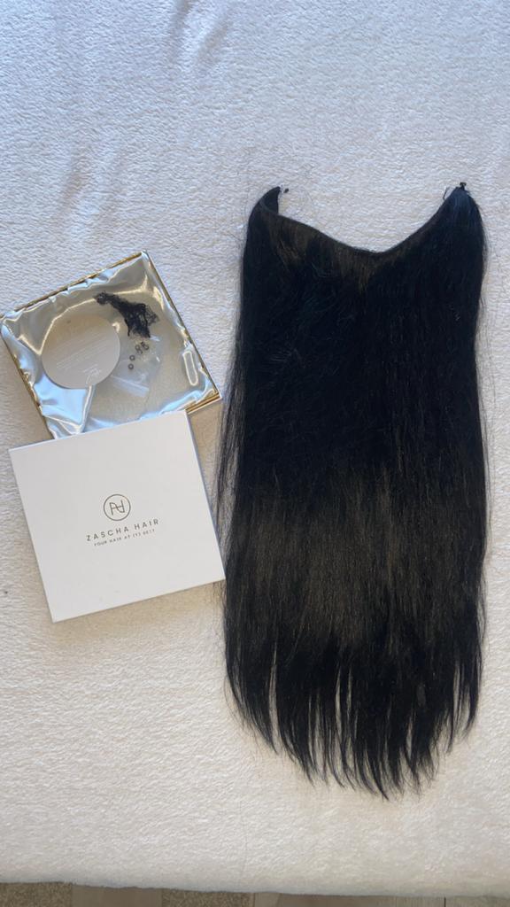 Zascha Hair Haarverlenging - Zwart, Verzenden, Nieuw, Pruik of Haarverlenging