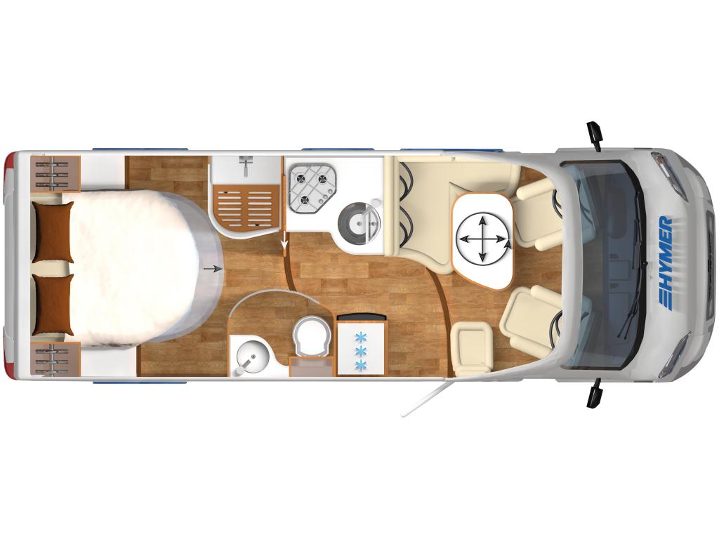 hymer T598 Exsis CL (1040078), Caravans en Kamperen, Chemisch toilet, Ringverwarming, Startonderbreker, Fiat