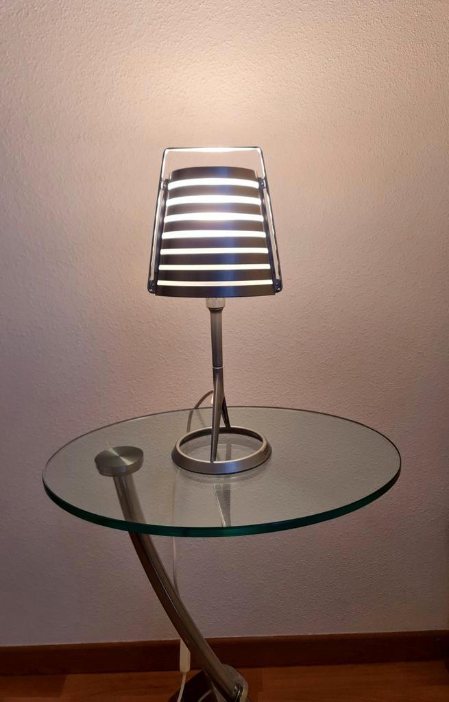 Tafellamp design Roberto Favaretto vr Lucente model Cleto, Huis en Inrichting, Lampen | Tafellampen, Gebruikt, Minder dan 50 cm