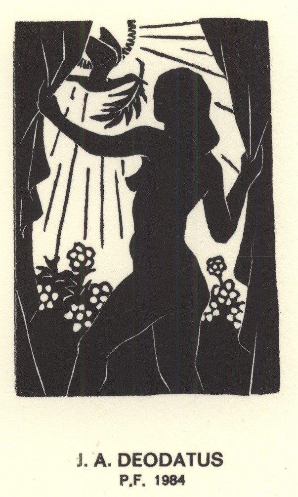 0075 Ex Libris Nederland : Jan Deodatus, 1983, Antiek en Kunst, Kunst | Etsen en Gravures, Verzenden