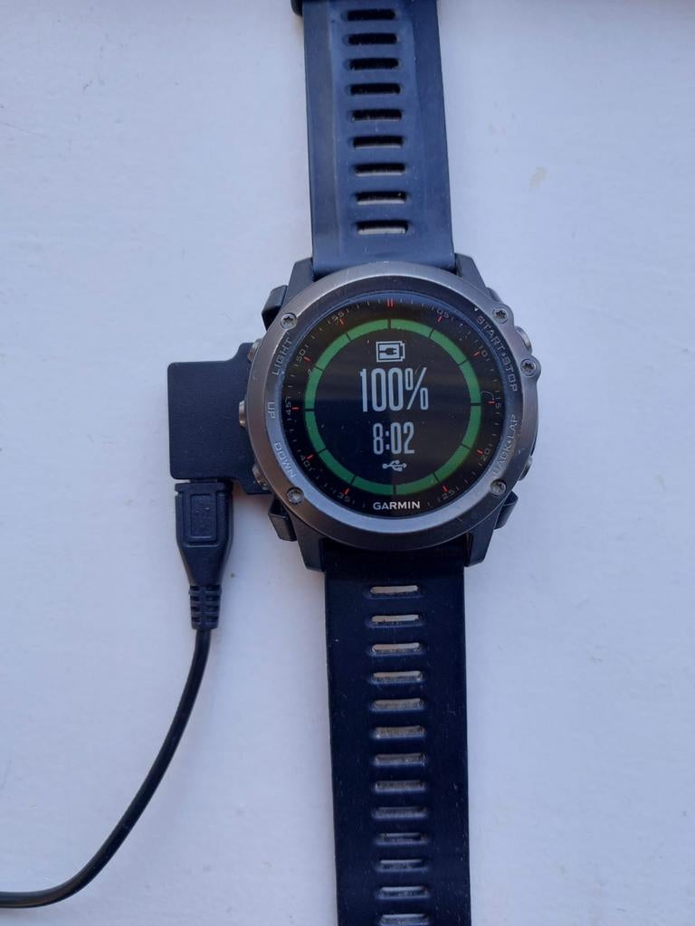 Garmin Fenix 3 met oplader, Ophalen of Verzenden, Zwart, Android