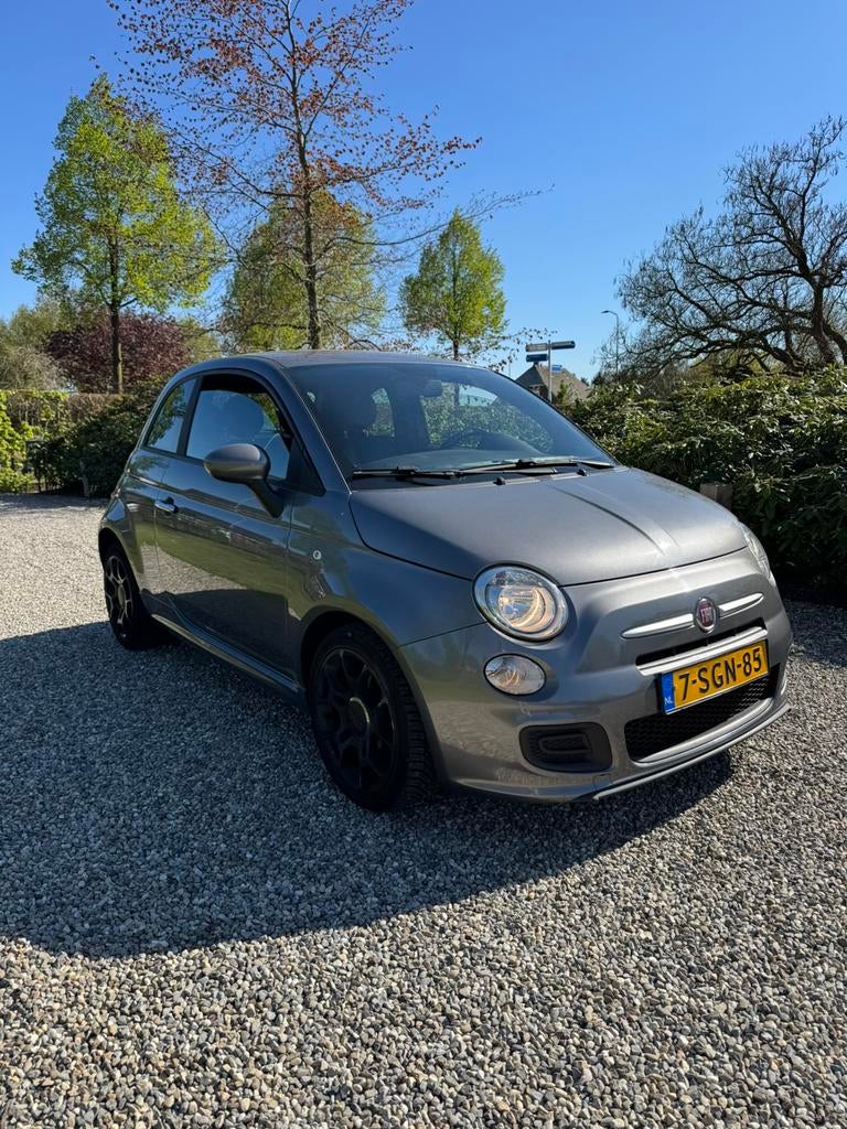 Fiat 500 0.8 TwinAir 85s automaat Grijs bj 2013, Leder en Stof, Origineel Nederlands, 26 km/l, Particulier
