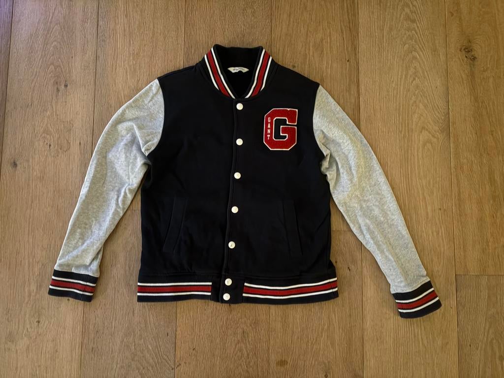 Baseball jasje Gant maat 158 / 164, Ophalen, Zo goed als nieuw, Meisje, Jas