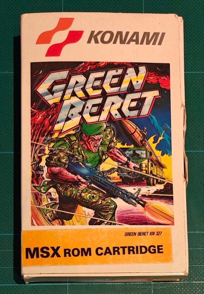 MSX Green Beret KN327 - Konami CIB, Spelcomputers en Games, 1 speler, Ophalen of Verzenden, Zo goed als nieuw, Vanaf 3 jaar