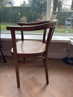 2 Houten Stoeltjes - 75cm Hoog, 51cm Breed, Zitdiepte 43cm, Ophalen, Gebruikt, Twee, Bruin