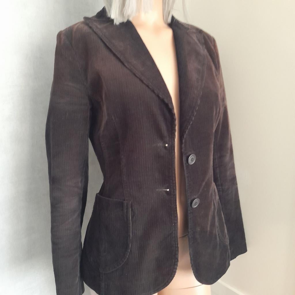 Stoere rib blazer van Soho - Maat 36, Bruin, Soho, Ophalen of Verzenden, Jasje