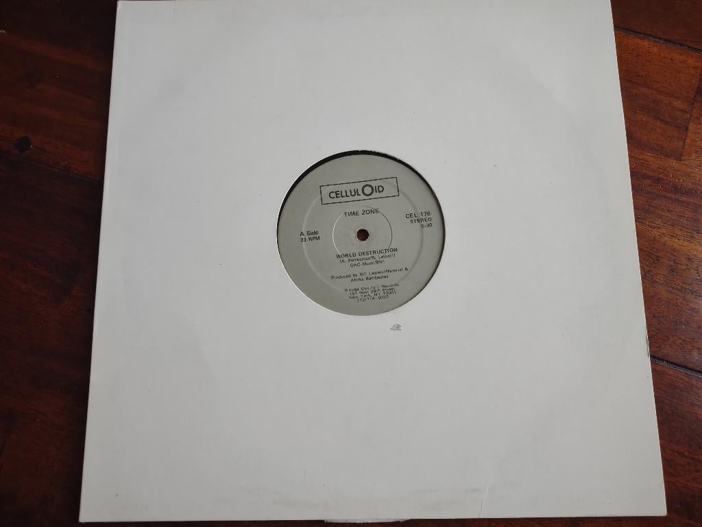 Maxi single - World Destuction - Time Zone, Maxi-single, Dance, Ophalen of Verzenden, Zo goed als nieuw