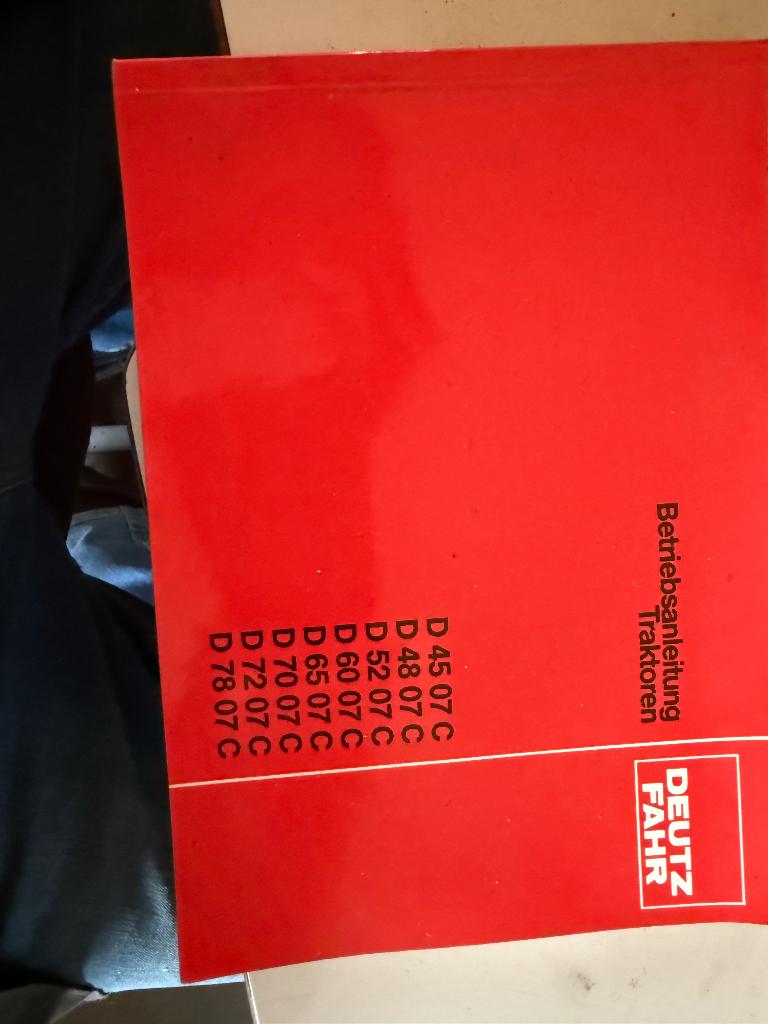 Handleiding voor deutz 4507 t/m de 7807c, Ophalen of Verzenden