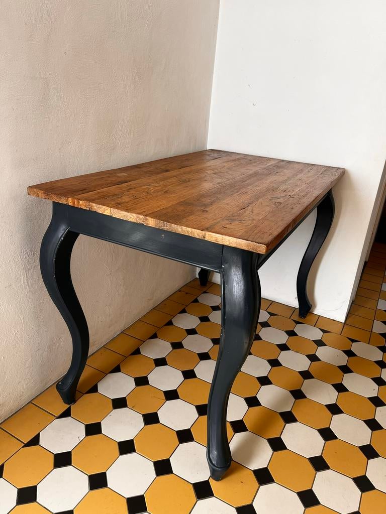 Eiken Driftwood Eettafel / Bartafel 140x80x90cm, Huis en Inrichting, Ophalen, Gebruikt, 100 tot 150 cm, Eikenhout