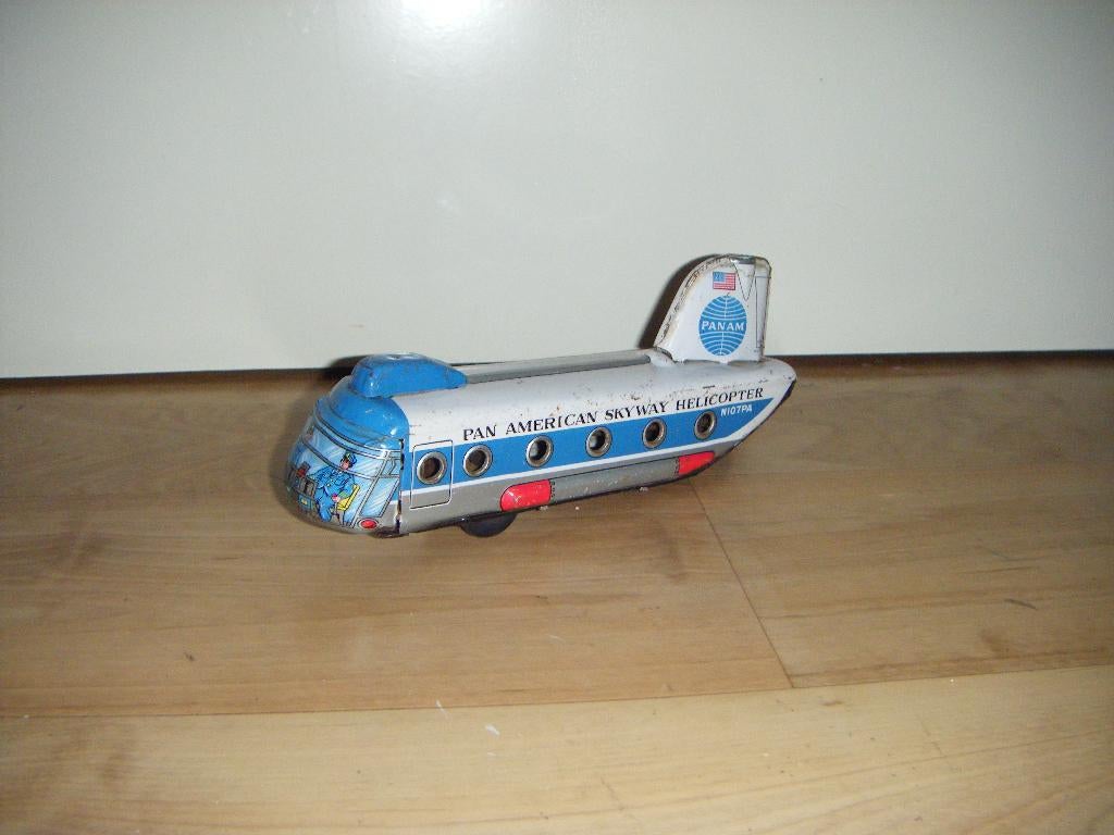 Oude Daiya blikken helikopter,Japans,Pan American,vintage, Antiek en Kunst, Antiek | Speelgoed, Ophalen of Verzenden