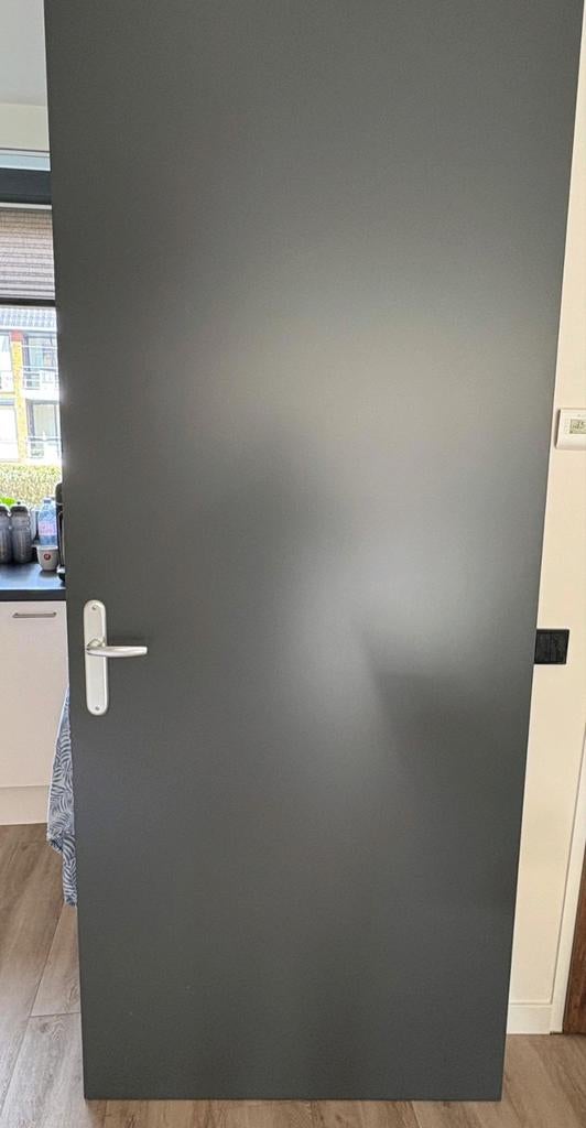 Houten opdekdeur 231 x 93 cm, Ophalen, Kunststof, 80 tot 100 cm, Binnendeur