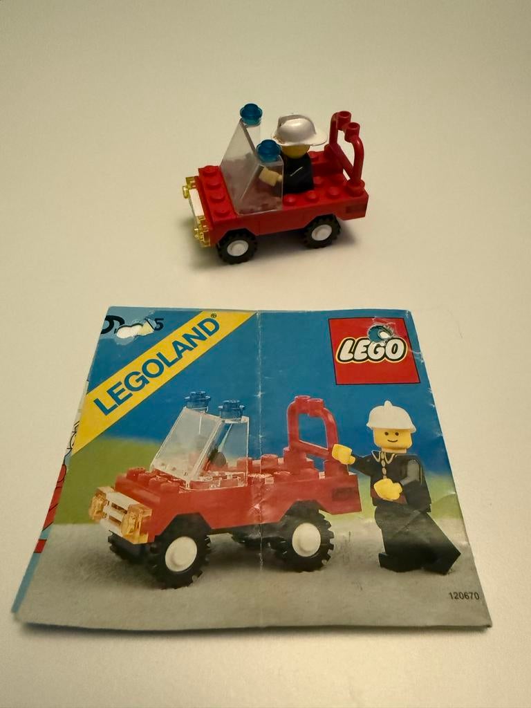 Lego Legoland 6505 - Brandweer Jeep (Compleet), Ophalen of Verzenden, Gebruikt, Complete set, Lego