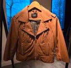 Cognackleurig echt lederen jasje van Ibana in maat 38., Maat 38/40 (M), Bruin, Ophalen of Verzenden, Gedragen