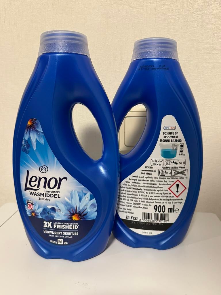Lenor wasmiddel 2 nieuwe flessen, Ophalen of Verzenden