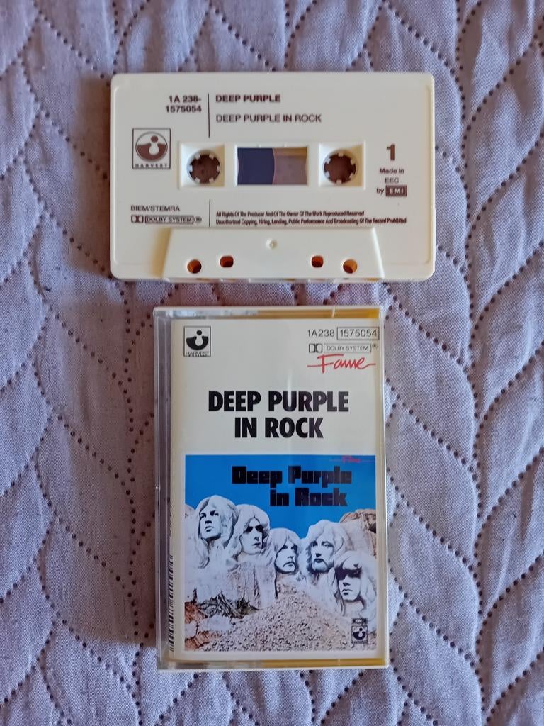 Deep Purple in rock cassette, Cd's en Dvd's, Cassettebandjes, Ophalen of Verzenden, Zo goed als nieuw, Rock en Metal, 1 bandje