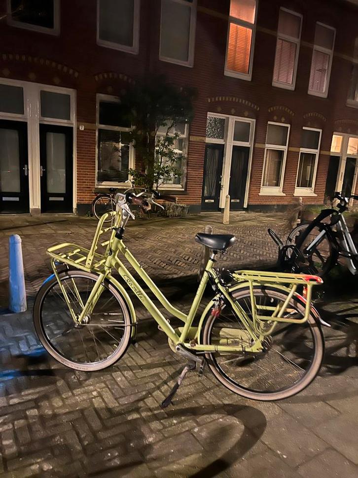 Gazelle Stadsfiets - Lichtgroen, met Voordrager, Fietsen en Brommers, Fietsen | Dames | Damesfietsen, Gebruikt, Gazelle, Versnellingen