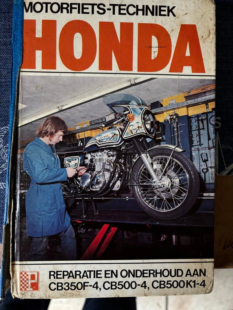 Honda Motorfiets-Techniek Handleiding CB350F-4, CB500-4, CB5, Ophalen of Verzenden, Honda