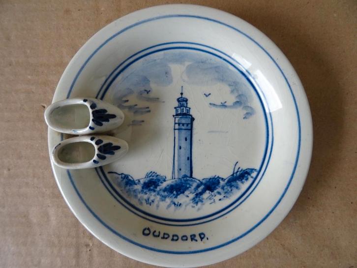 Delfts blauw schaaltje vuurtoren Ouddorp 12cm Delfts Holland, Antiek en Kunst, Curiosa en Brocante, Ophalen of Verzenden