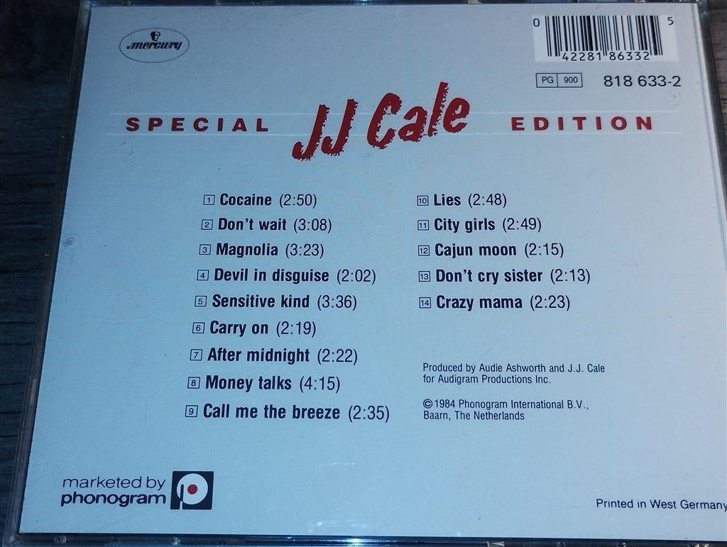 J.J. Cale - Special Edition, Ophalen of Verzenden, 1980 tot heden, Zo goed als nieuw, Jazz