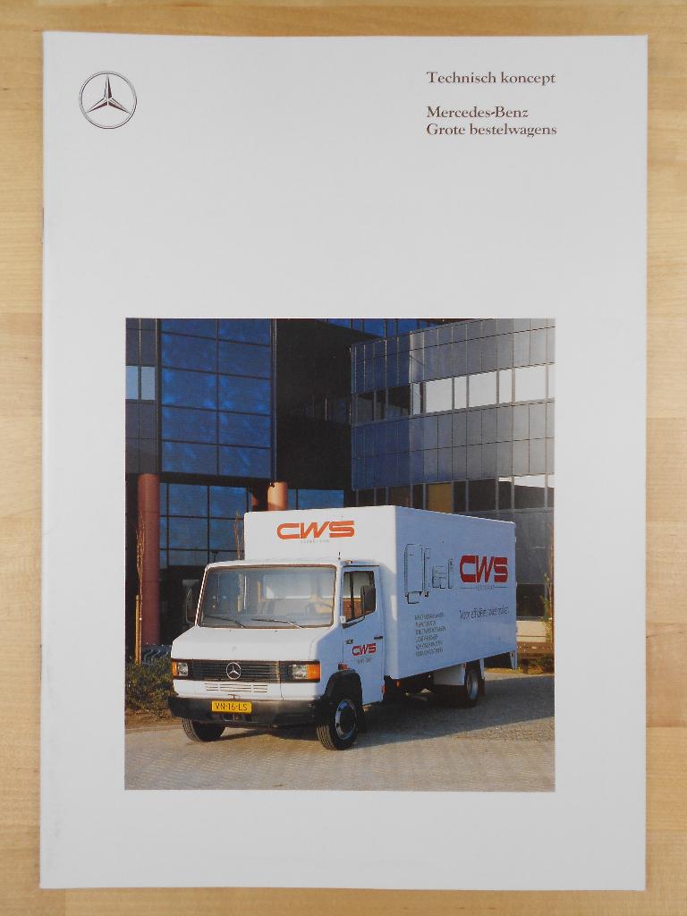 Mercedes 507 510 609 709 711 809 811 814 D Brochure 1991, Zo goed als nieuw, Mercedes-Benz, Mercedes, Ophalen of Verzenden