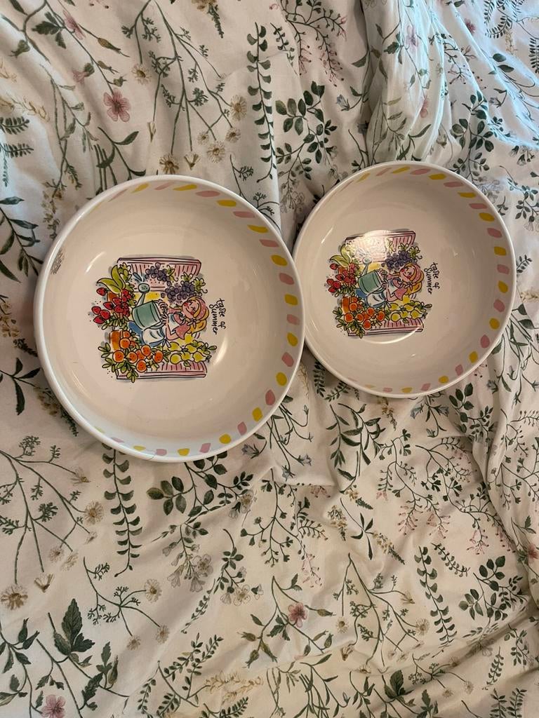 Blond-Amsterdam 2x Salade kom Taste of Summer, Huis en Inrichting, Keuken | Servies, Ophalen, Blond Amsterdam, Nieuw, Schaal of Schalen