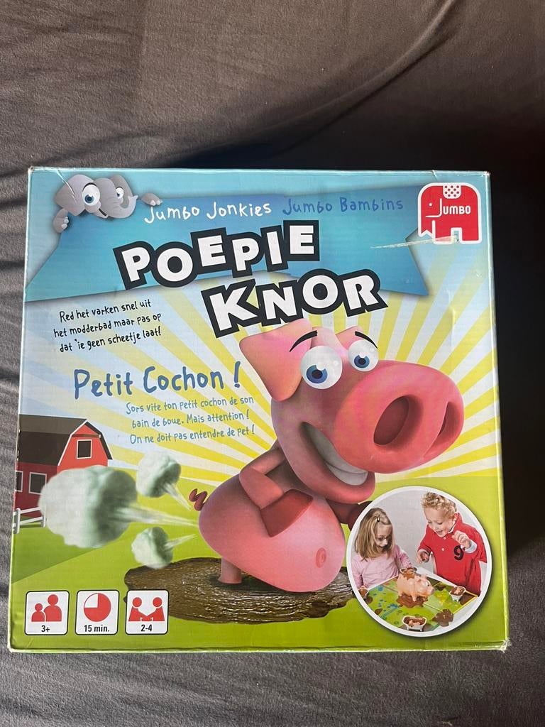 Poepie knor, Drie of vier spelers, Ophalen, Gebruikt