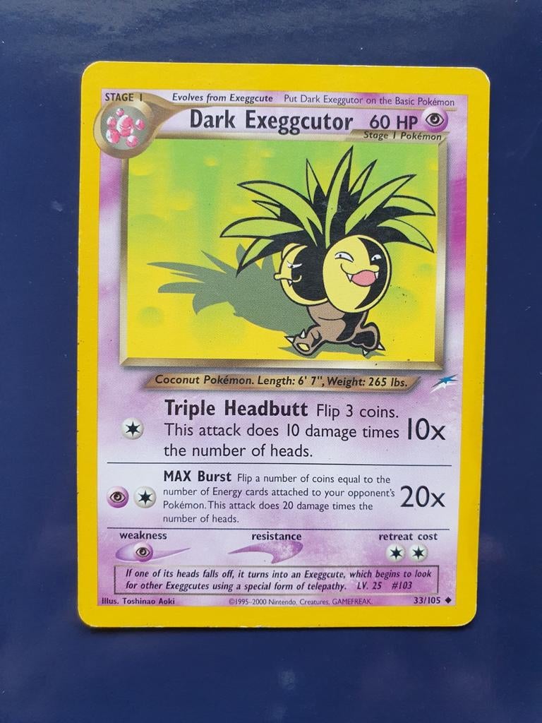 Dark Exeggutor 33/105 pokemon kaart, Ophalen of Verzenden