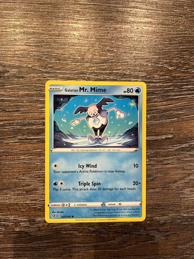 Galarian Mr. Mime RCL 037/192, Ophalen of Verzenden, Zo goed als nieuw