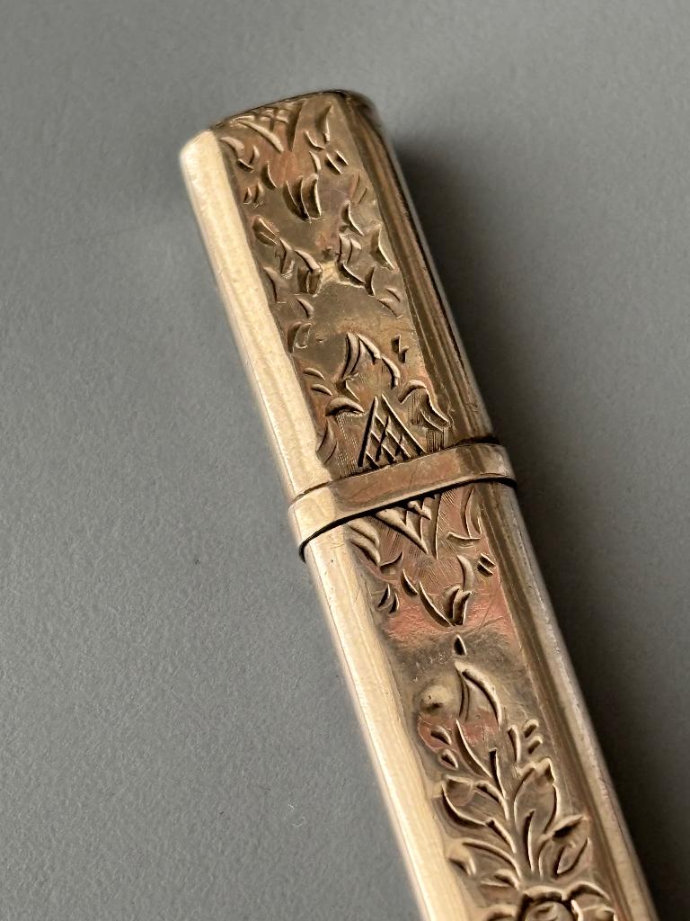 antiek zilveren naaldenkoker naaigerei, Antiek en Kunst, Ophalen of Verzenden, Zilver