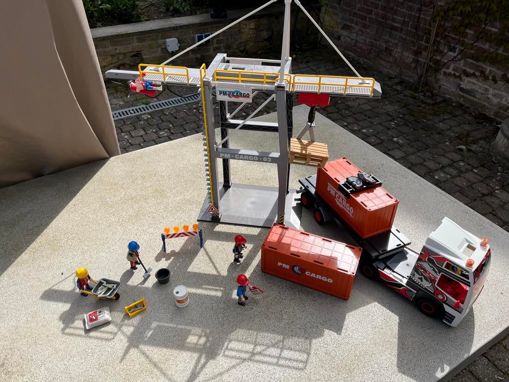 Playmobil Kraan met Vrachtwagen en Accessoires, Kinderen en Baby's, Speelgoed | Playmobil, Ophalen, Gebruikt, Complete set