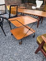 Retro teak theewagen, trolley, vintage jaren 60, Ophalen