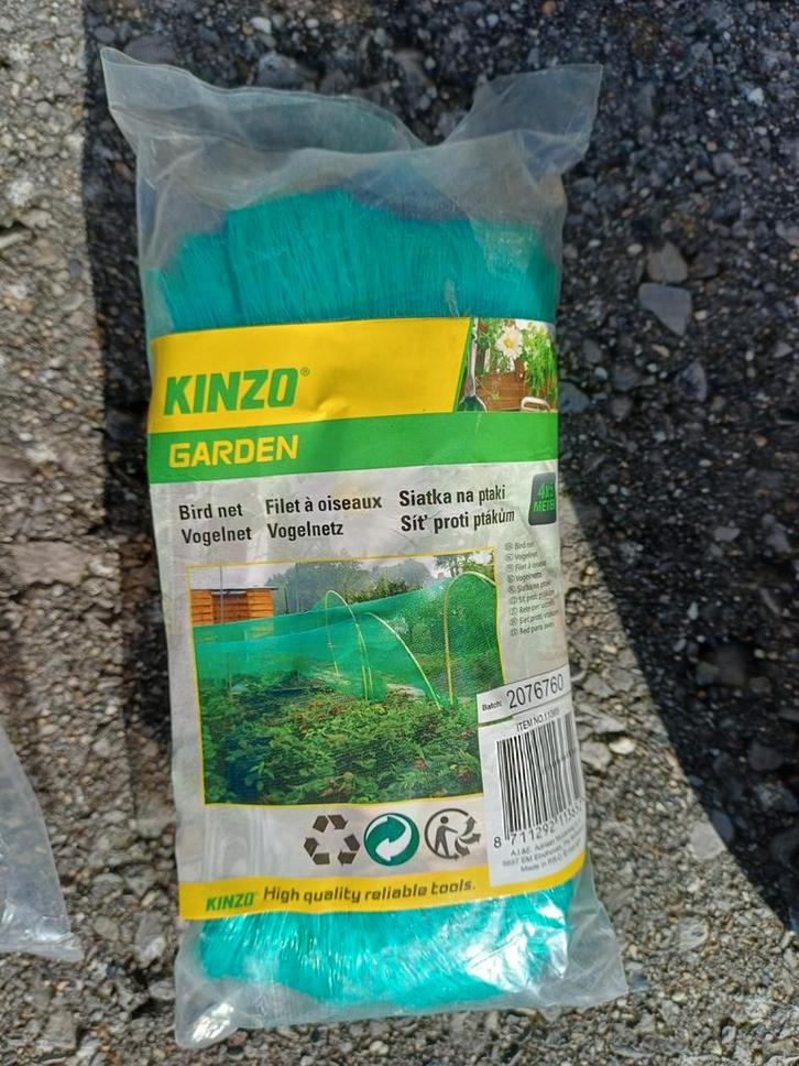 Kinzo Vogelnet - Bescherm uw tuin!, Tuin en Terras, Gaas en Draad, Nieuw, Gaas, Minder dan 10 meter, Ophalen