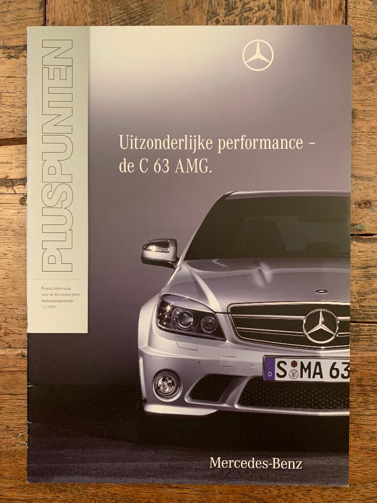 Product info brochure Mercedes-Benz C 63 AMG W204 S204 2007, Nieuw, Mercedes-Benz, Mercedes, Ophalen of Verzenden