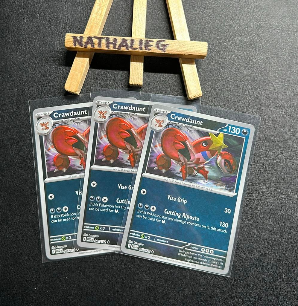 Crawdaunt reverse 085/132 Pokemon Mega Evolution, Ophalen of Verzenden, Nieuw, Losse kaart
