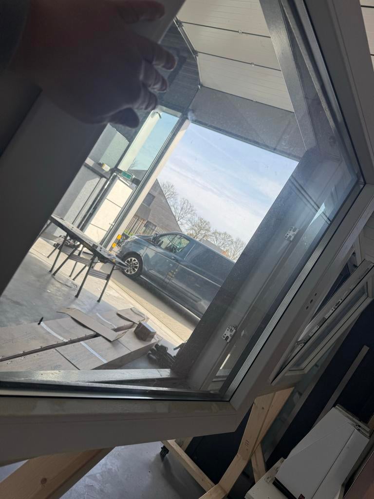 K-vision kunststof kozijn 2.80 x 0.95 m, Gevelraam of Ruit, 80 tot 120 cm, Ophalen of Verzenden, Zo goed als nieuw