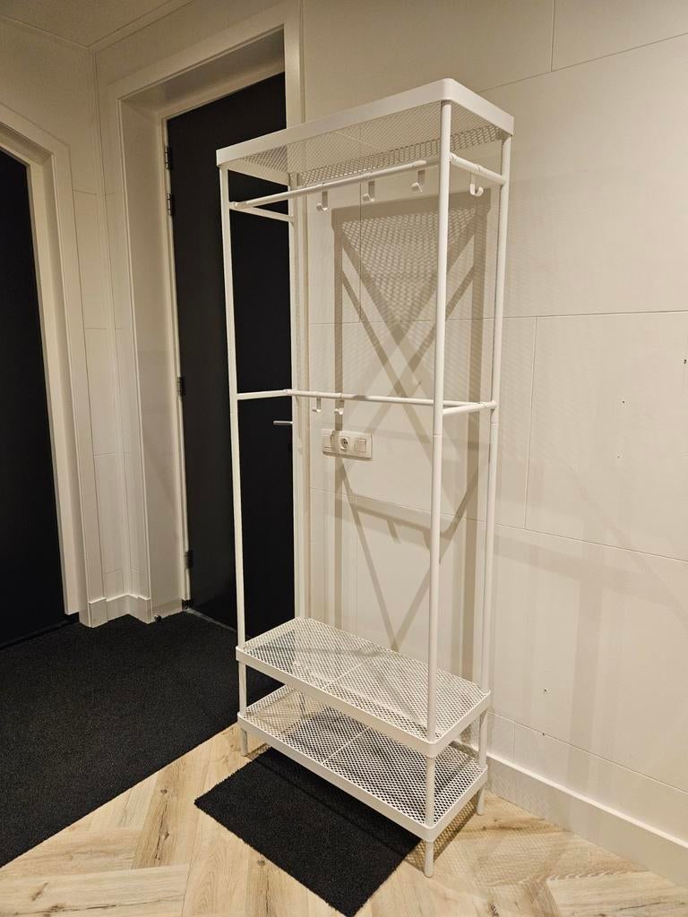 Kapstok wit Ikea, Huis en Inrichting, Woonaccessoires | Kapstokken, Ophalen, Zo goed als nieuw, Metaal, Staande kapstok