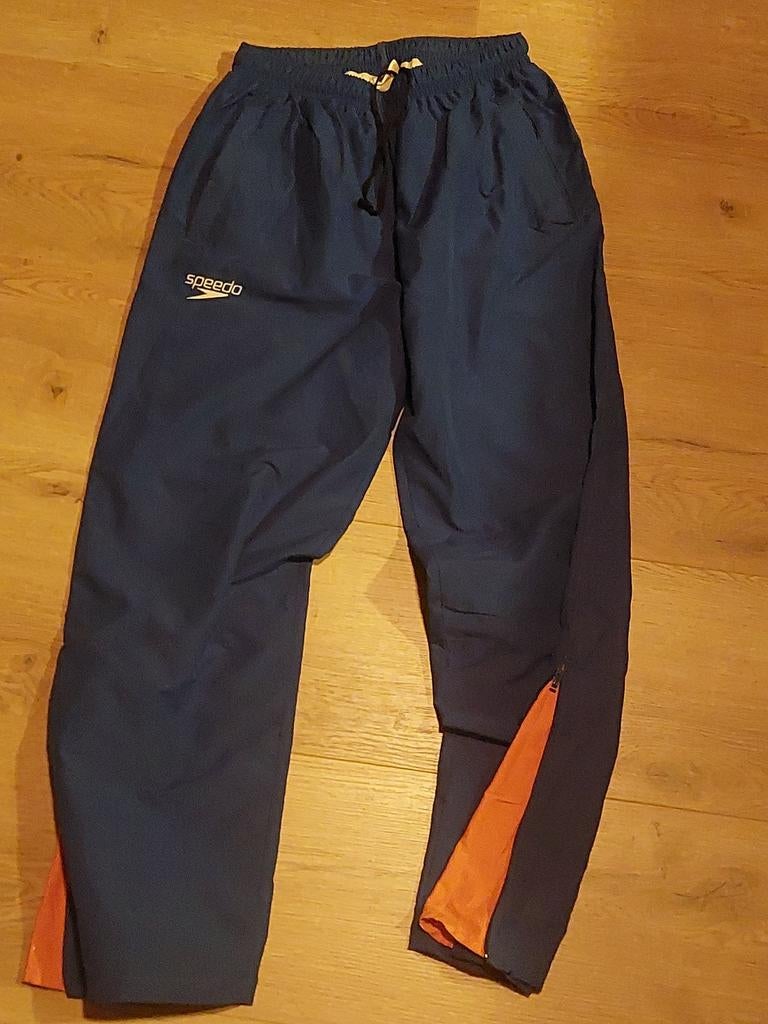 Mooie TeamNL NocNsf trainingsbroek dames maat M, Maat 38/40 (M), Blauw, Overige typen, Zo goed als nieuw
