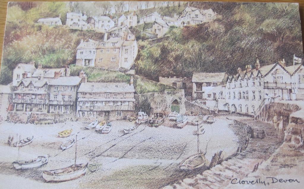 Clovelly - dorpsgezicht Devon Engeland - nieuw, Verzenden, 1980 tot heden, Ongelopen, Engeland