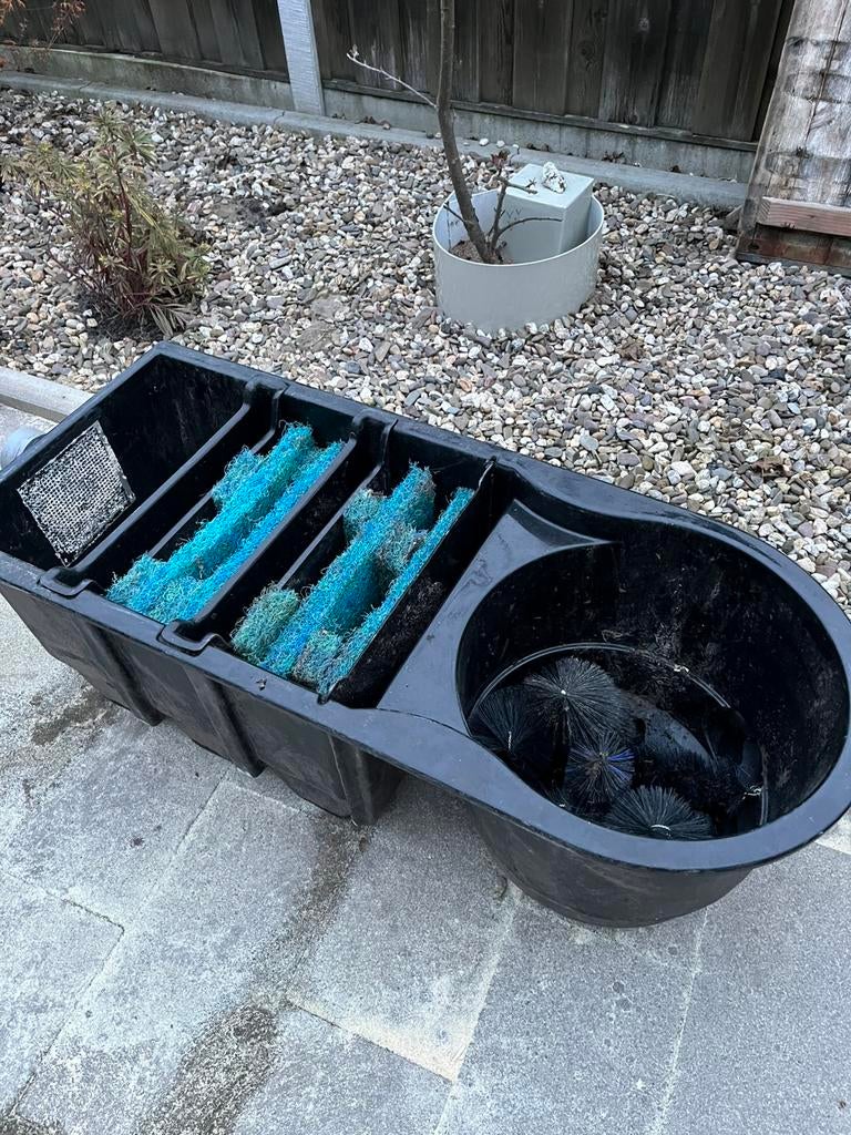3-kamerfilter met vortex incl filtermateriaal, Tuin en Terras, Vijver-toebehoren, Ophalen, Gebruikt, Vijverfilter