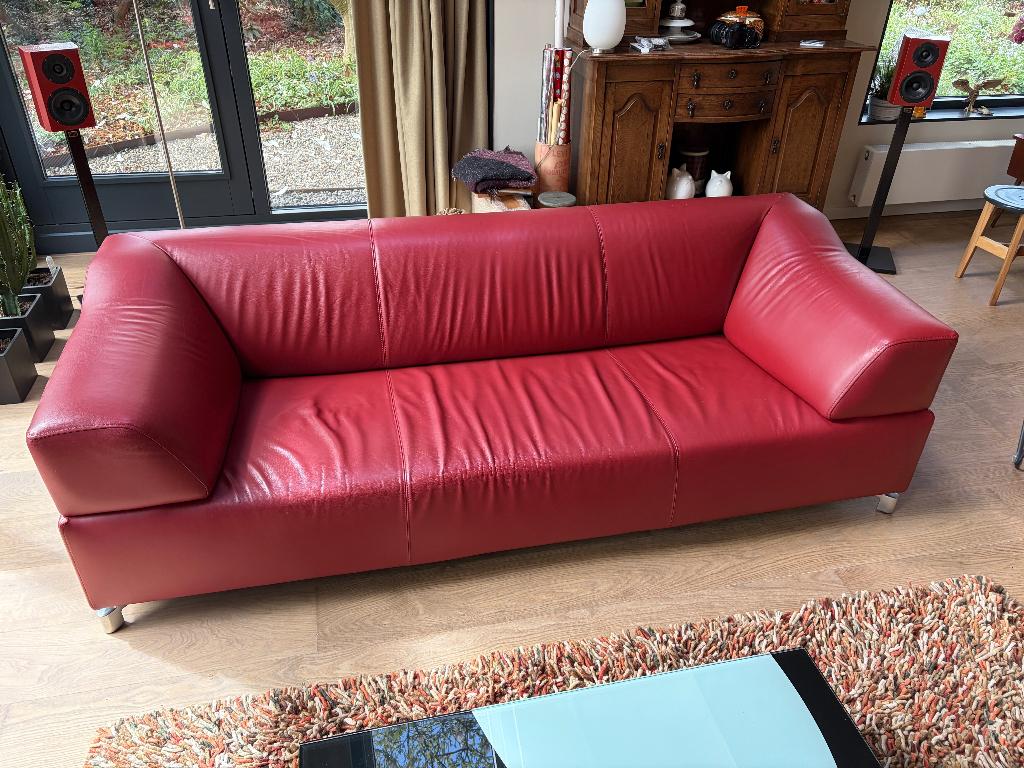 Te koop: stijlvolle designbank – Leolux Faya Lobi 3-zitsbank, Huis en Inrichting, Banken | Bankstellen, Ophalen, Gebruikt, Driepersoons
