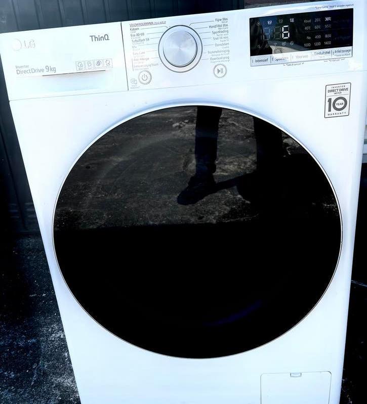 Prachtige, LG direct drive Wasmachine 9KG in top staat A+++, 1200 tot 1600 toeren, 8 tot 10 kg, Ophalen of Verzenden, Zo goed als nieuw