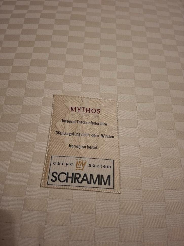 Kwaliteitsmatras Schramm Mythos, Huis en Inrichting, Slaapkamer | Matrassen en Bedbodems, Gebruikt, Matras, 90 cm, 200 cm, Eenpersoons