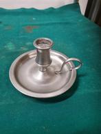 tinnen kandelaar tiel gemerkt met oor, Ophalen of Verzenden, 'T Olde Gre-j, Info@toldegrej.nl, Endepoelstraat 20f Didam