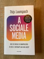 Boek A Sociale Media Thijs Launspach gesigneerd, Ophalen, Zo goed als nieuw, Ontwikkelingspsychologie