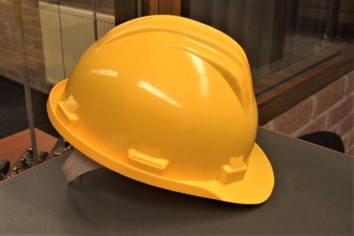 Veiligheidshelm geel, Doe-het-zelf en Verbouw, Veiligheidshelmen, Nieuw, Ophalen