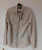 G-Star Raw heren overhemd maat L, Kleding | Heren, Ophalen of Verzenden, Zo goed als nieuw, Beige, G-Star Raw