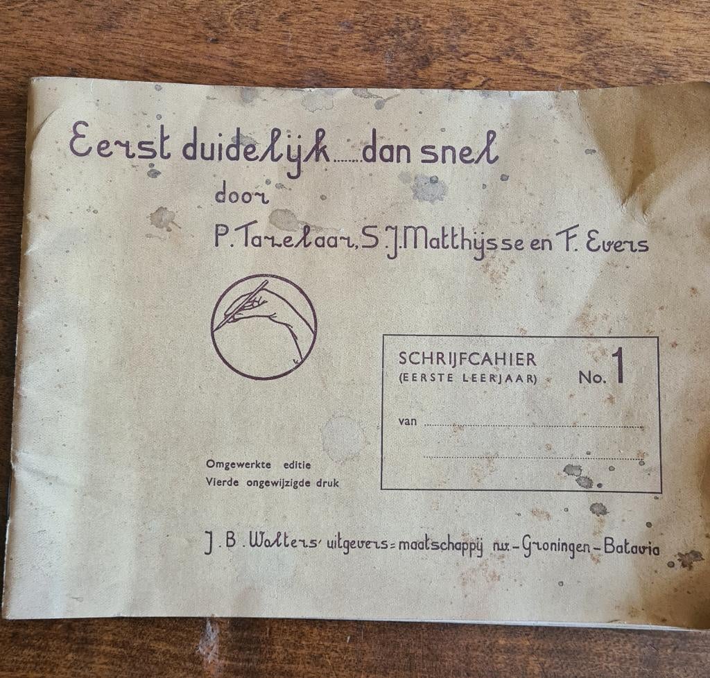 schoolschrift jaren 70, Antiek en Kunst, Antiek | Boeken en Bijbels, Ophalen, P.Tazelaar en S.J. Matthijsen