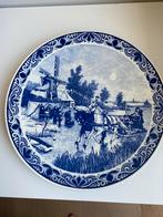 Mooi Delfts blauw bord, Ophalen of Verzenden